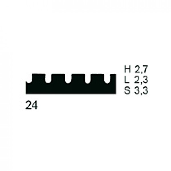 777E-24 Zahnleiste 28 cm