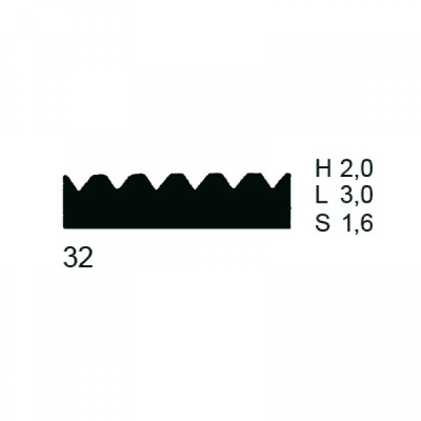 777E-32 Zahnleiste 28 cm