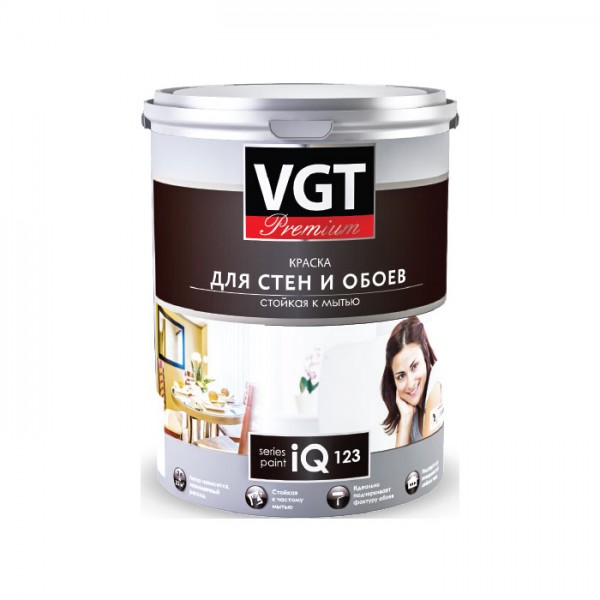 VGT IQ123 Для стен и обоев, 9 л